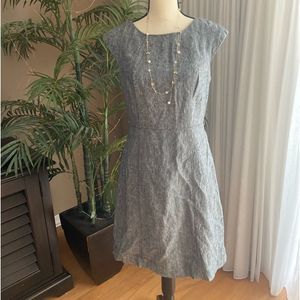 100% Linen Tailored Lined Shift Dress